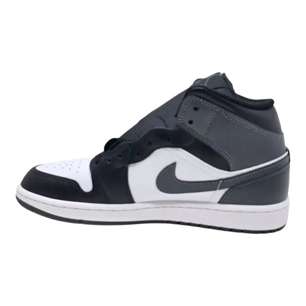 Air Jordan 1 Mid Men's Size 10 Black/Iron Grey-White DQ8426 001 Basketball